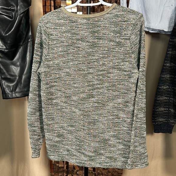 Kim Rogers Multicoloured Textured Tweed like Crewneck Size Small PTP 19-20 - Picture 7 of 8